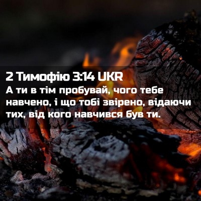 Picture 02 - 2 Тимофію 3:14 UKR - А ти в тім пробувай, чого - Bible Verse Picture