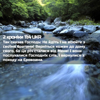 Picture 02 - 2 хроніки 11:4 UKR - Так сказав Господь: Не - Bible Verse Picture