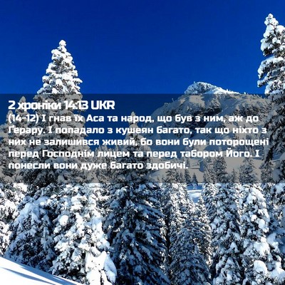 Picture 02 - 2 хроніки 14:13 UKR - (14-12) І гнав їх Аса та народ, - Bible Verse Picture