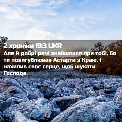 Picture 02 - 2 хроніки 19:3 UKR - Але й добрі речі знайшлися - Bible Verse Picture