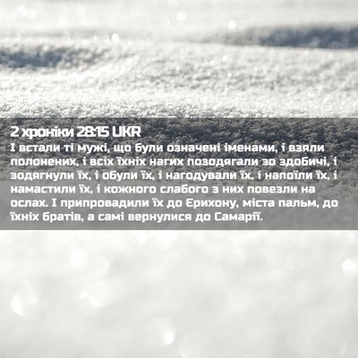 Picture 02 - 2 хроніки 28:15 UKR - І встали ті мужі, що були - Bible Verse Picture