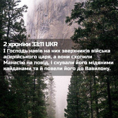 Picture 02 - 2 хроніки 33:11 UKR - І Господь навів на них - Bible Verse Picture