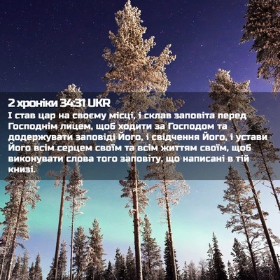 Picture 02 - 2 хроніки 34:31 UKR - І став цар на своєму місці, - Bible Verse Picture