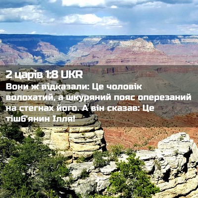 Picture 02 - 2 царів 1:8 UKR - Вони ж відказали: Це - Bible Verse Picture