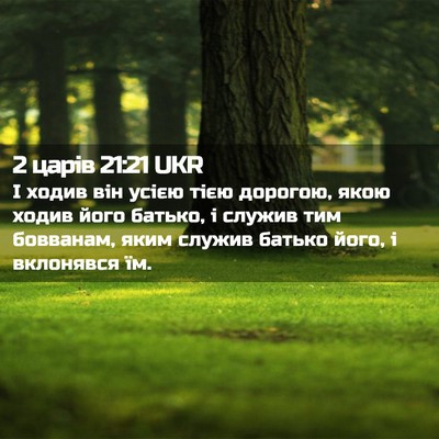 Picture 02 - 2 царів 21:21 UKR - І ходив він усією тією - Bible Verse Picture