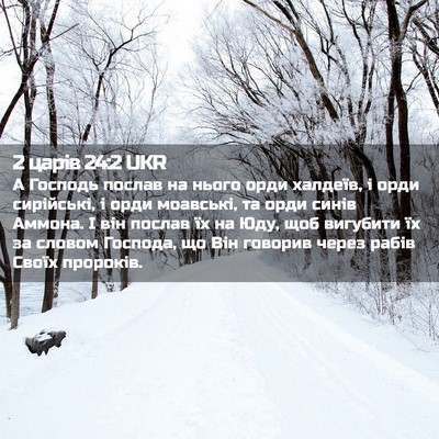 Picture 02 - 2 царів 24:2 UKR - А Господь послав на нього - Bible Verse Picture