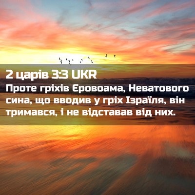 Picture 02 - 2 царів 3:3 UKR - Проте гріхів Єровоама, - Bible Verse Picture
