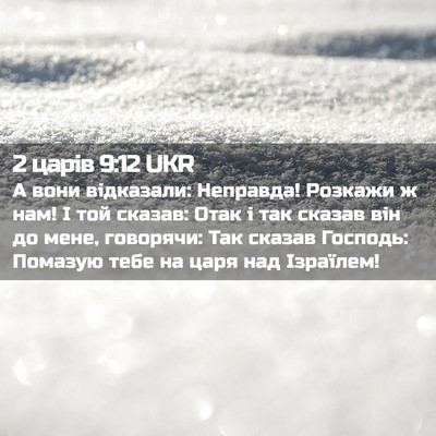 Picture 02 - 2 царів 9:12 UKR - А вони відказали: Неправда! - Bible Verse Picture