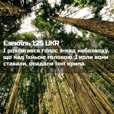 Picture 02 - Єзекіїль 1:25 UKR - І розлягався голос з-над - Bible Verse Picture