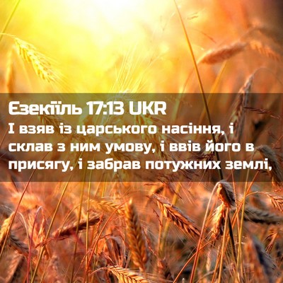 Picture 02 - Єзекіїль 17:13 UKR - І взяв із царського - Bible Verse Picture