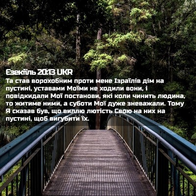 Picture 02 - Єзекіїль 20:13 UKR - Та став ворохобним проти - Bible Verse Picture