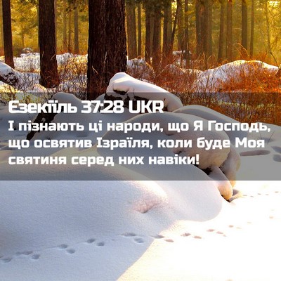 Picture 02 - Єзекіїль 37:28 UKR - І пізнають ці народи, що Я - Bible Verse Picture