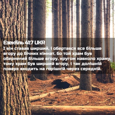 Picture 02 - Єзекіїль 41:7 UKR - І він ставав ширший, і - Bible Verse Picture