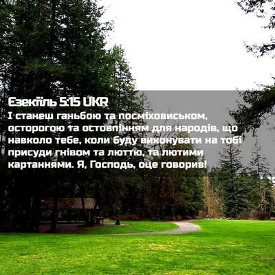 Picture 02 - Єзекіїль 5:15 UKR - І станеш ганьбою та - Bible Verse Picture