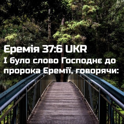Picture 02 - Єремія 37:6 UKR - І було слово Господнє до - Bible Verse Picture