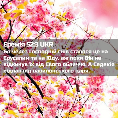 Picture 02 - Єремія 52:3 UKR - Бо через Господній гнів - Bible Verse Picture