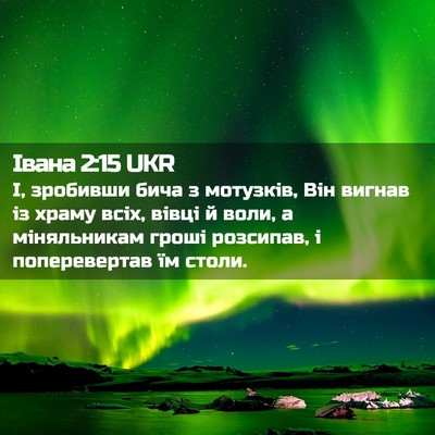 Picture 02 - Івана 2:15 UKR - І, зробивши бича з - Bible Verse Picture