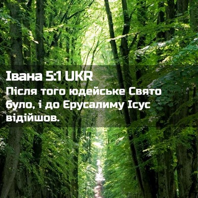 Picture 02 - Івана 5:1 UKR - Після того юдейське Свято - Bible Verse Picture