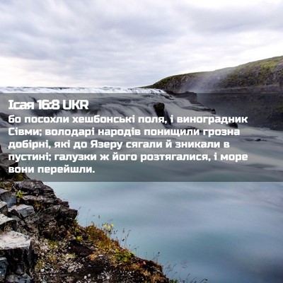 Picture 02 - Ісая 16:8 UKR - бо посохли хешбонські - Bible Verse Picture