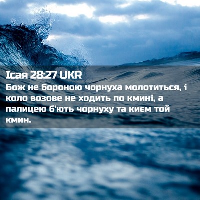 Picture 02 - Ісая 28:27 UKR - Бож не бороною чорнуха - Bible Verse Picture