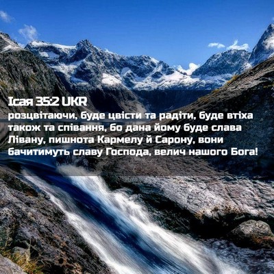 Picture 02 - Ісая 35:2 UKR - розцвітаючи, буде цвісти - Bible Verse Picture