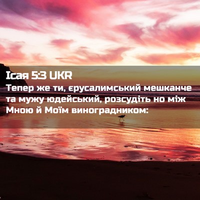 Picture 02 - Ісая 5:3 UKR - Тепер же ти, єрусалимський - Bible Verse Picture