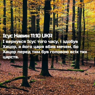 Picture 02 - Ісус Навин 11:10 UKR - І вернувся Ісус того часу, - Bible Verse Picture