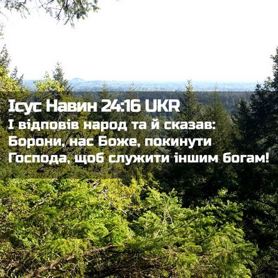 Picture 02 - Ісус Навин 24:16 UKR - І відповів народ та й - Bible Verse Picture