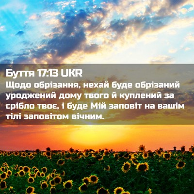 Picture 02 - Буття 17:13 UKR - Щодо обрізання, нехай буде - Bible Verse Picture
