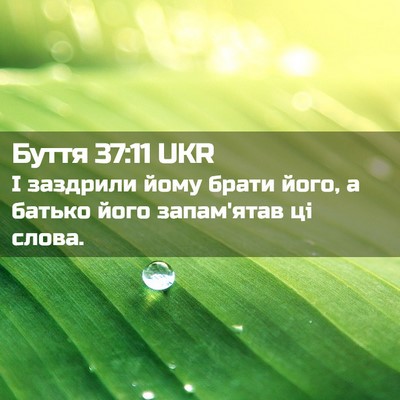 Picture 02 - Буття 37:11 UKR - І заздрили йому брати його, - Bible Verse Picture