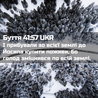 Picture 02 - Буття 41:57 UKR - І прибували зо всієї землі - Bible Verse Picture