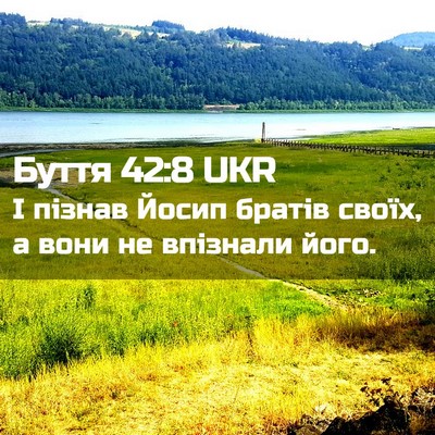 Picture 02 - Буття 42:8 UKR - І пізнав Йосип братів - Bible Verse Picture