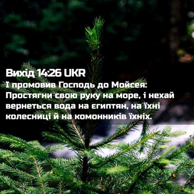 Picture 02 - Вихід 14:26 UKR - І промовив Господь до - Bible Verse Picture