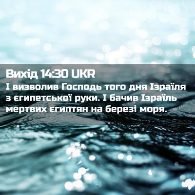 Picture 02 - Вихід 14:30 UKR - І визволив Господь того - Bible Verse Picture