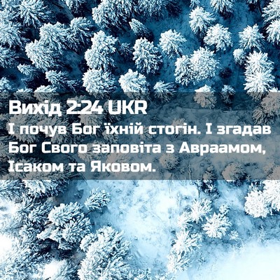 Picture 02 - Вихід 2:24 UKR - І почув Бог їхній стогін. І - Bible Verse Picture