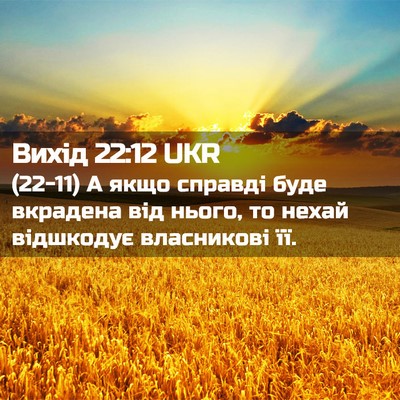 Picture 02 - Вихід 22:12 UKR - (22-11) А якщо справді буде - Bible Verse Picture