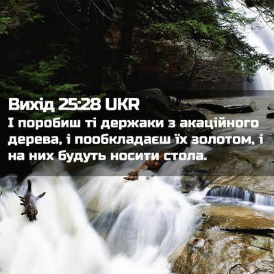Picture 02 - Вихід 25:28 UKR - І поробиш ті держаки з - Bible Verse Picture