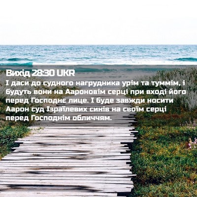 Picture 02 - Вихід 28:30 UKR - І даси до судного - Bible Verse Picture