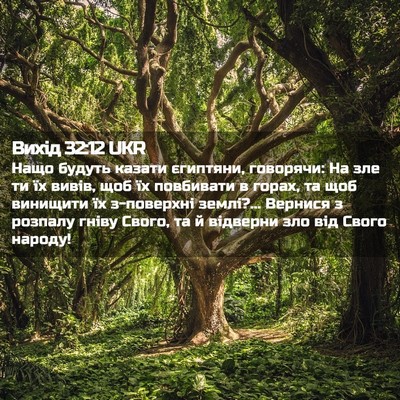Picture 02 - Вихід 32:12 UKR - Нащо будуть казати - Bible Verse Picture