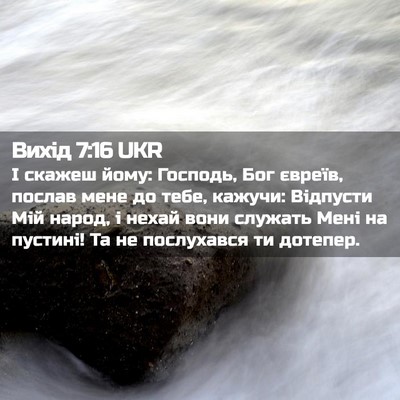 Picture 02 - Вихід 7:16 UKR - І скажеш йому: Господь, Бог - Bible Verse Picture