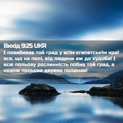 Picture 02 - Вихід 9:25 UKR - І повибивав той град у всім - Bible Verse Picture