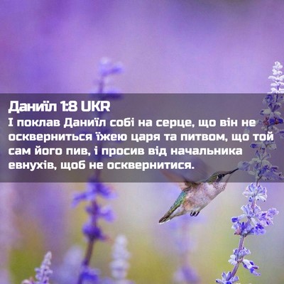 Picture 02 - Даниїл 1:8 UKR - І поклав Даниїл собі на - Bible Verse Picture