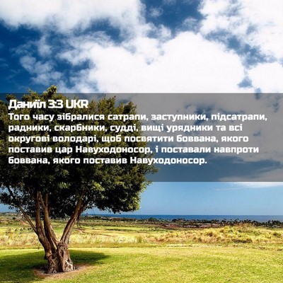 Picture 02 - Даниїл 3:3 UKR - Того часу зібралися - Bible Verse Picture