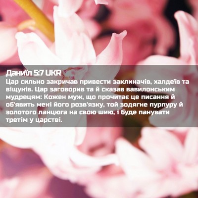 Picture 02 - Даниїл 5:7 UKR - Цар сильно закричав - Bible Verse Picture