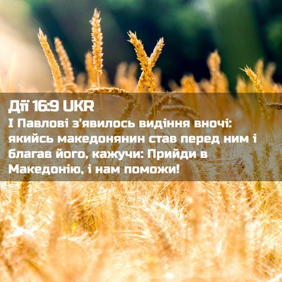 Picture 02 - Дії 16:9 UKR - І Павлові з'явилось - Bible Verse Picture