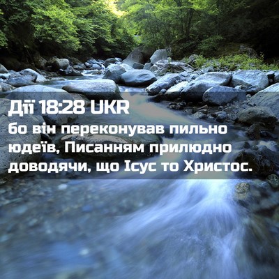 Picture 02 - Дії 18:28 UKR - бо він переконував пильно - Bible Verse Picture