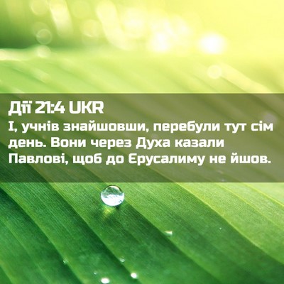 Picture 02 - Дії 21:4 UKR - І, учнів знайшовши, - Bible Verse Picture