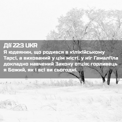 Picture 02 - Дії 22:3 UKR - Я юдеянин, що родився в - Bible Verse Picture