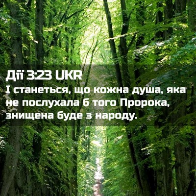 Picture 02 - Дії 3:23 UKR - І станеться, що кожна душа, - Bible Verse Picture