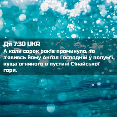 Picture 02 - Дії 7:30 UKR - А коли сорок років - Bible Verse Picture